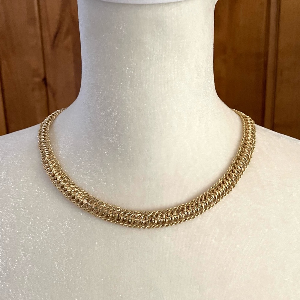 Solid 14k Solid Gold Necklace, 13.4g - image 2